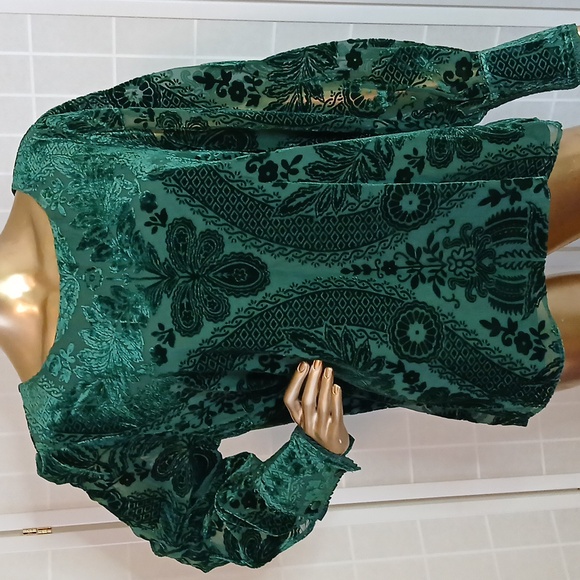 Soft Surroundings Vanetta Velvet Top - Picture 2 of 11